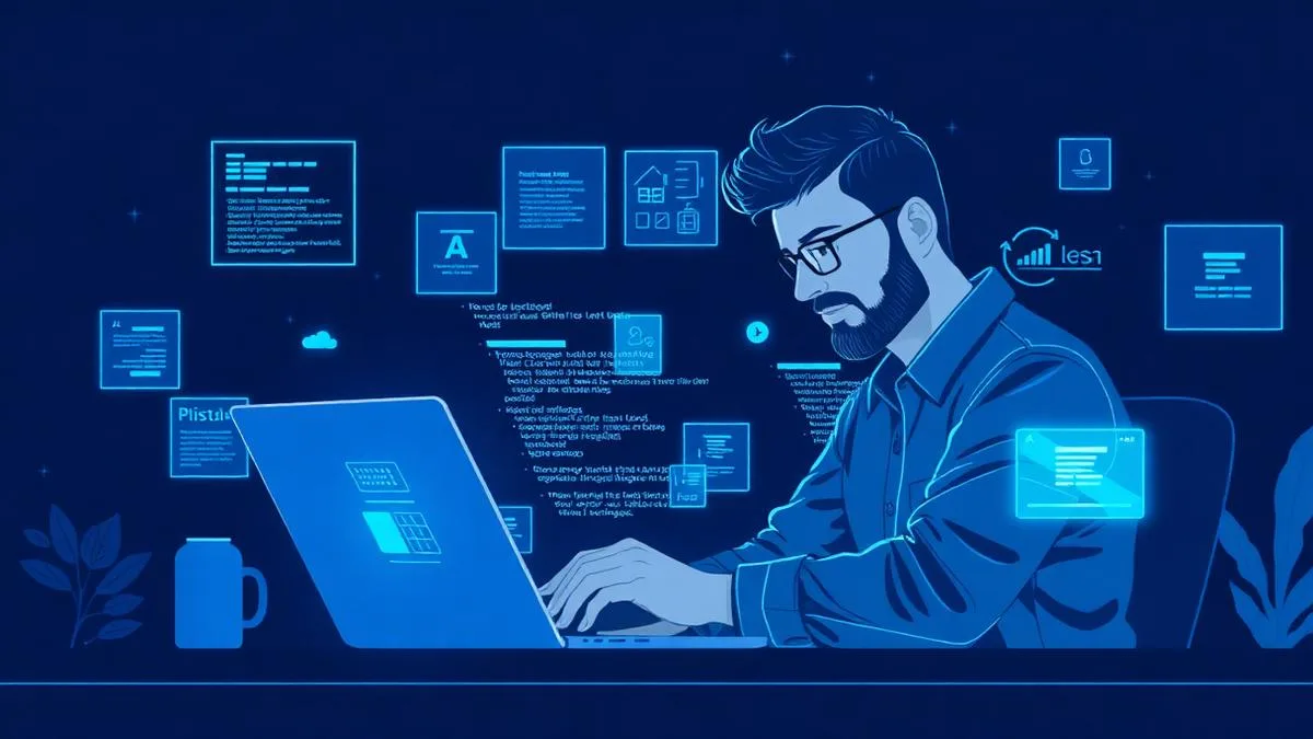 What is vibe coding? The reference guide for building your website with AI Entrepreneur building a website with vibe coding and artificial intelligence